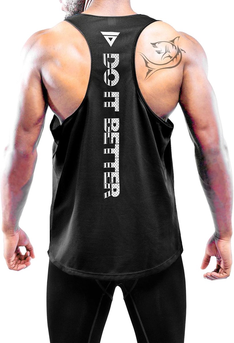 Tanktops voor mannen - ademend - mouwloos - perfect voor de sportschool - ShopVlot