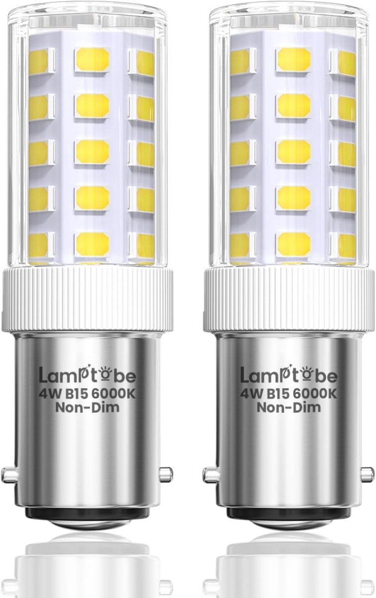 Naaimachine Lamp 4W B15 - Klein Bayonet - Koel Wit 6000K - Energiebesparing voor naaimachine en apparaten - ShopVlot
