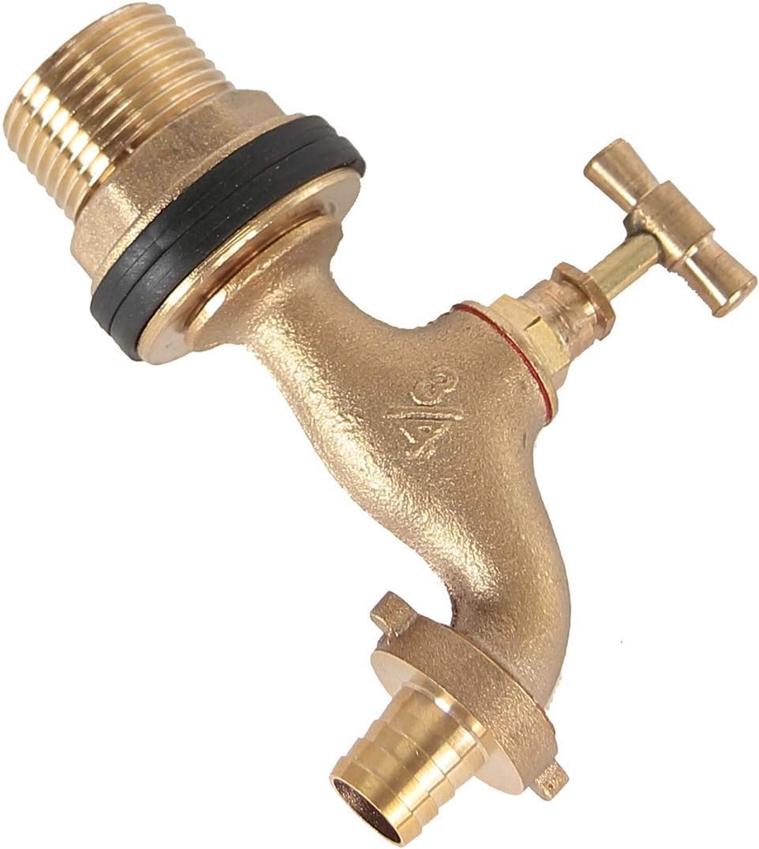 Tank schroefverbinding 16mm - 3/4 inch vrouwelijke schroefdraad - met afvoerventiel - ideaal voor regentonnen - ShopVlot