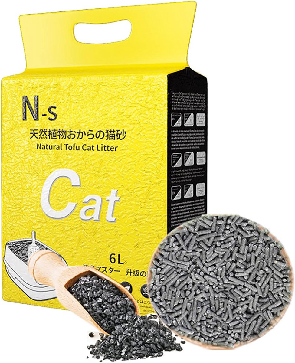 Toiletvriendelijke Tofu Kattenbakvulling - Natuurlijke Formule - Geurabsorberend en Zero Dust - Inclusief Filter - SnelShoppen