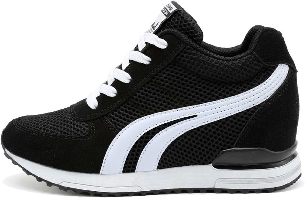 Wedge trainers dames 7 cm - ademend - sportief - perfect voor fitness - SnelShoppen