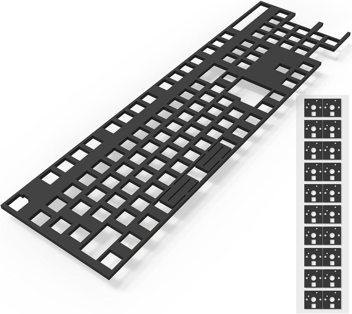 Toetsenbord Pcb Foam 108 lay-out, Poron schakelaar pads 120 stuks en toetsenbord geluiddempers voor aangepast toetsenbord