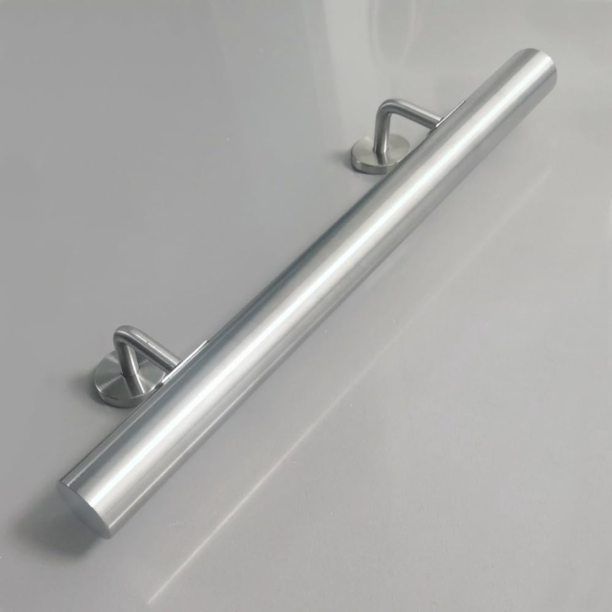 Stalen leuning Magtctyae 1 M/3.3FT Trap Handrails met Fittings Indoor Outdoor Wandmontage Trap Leuning Ondersteuning Chrome Trap Bannister Leuning Zilver