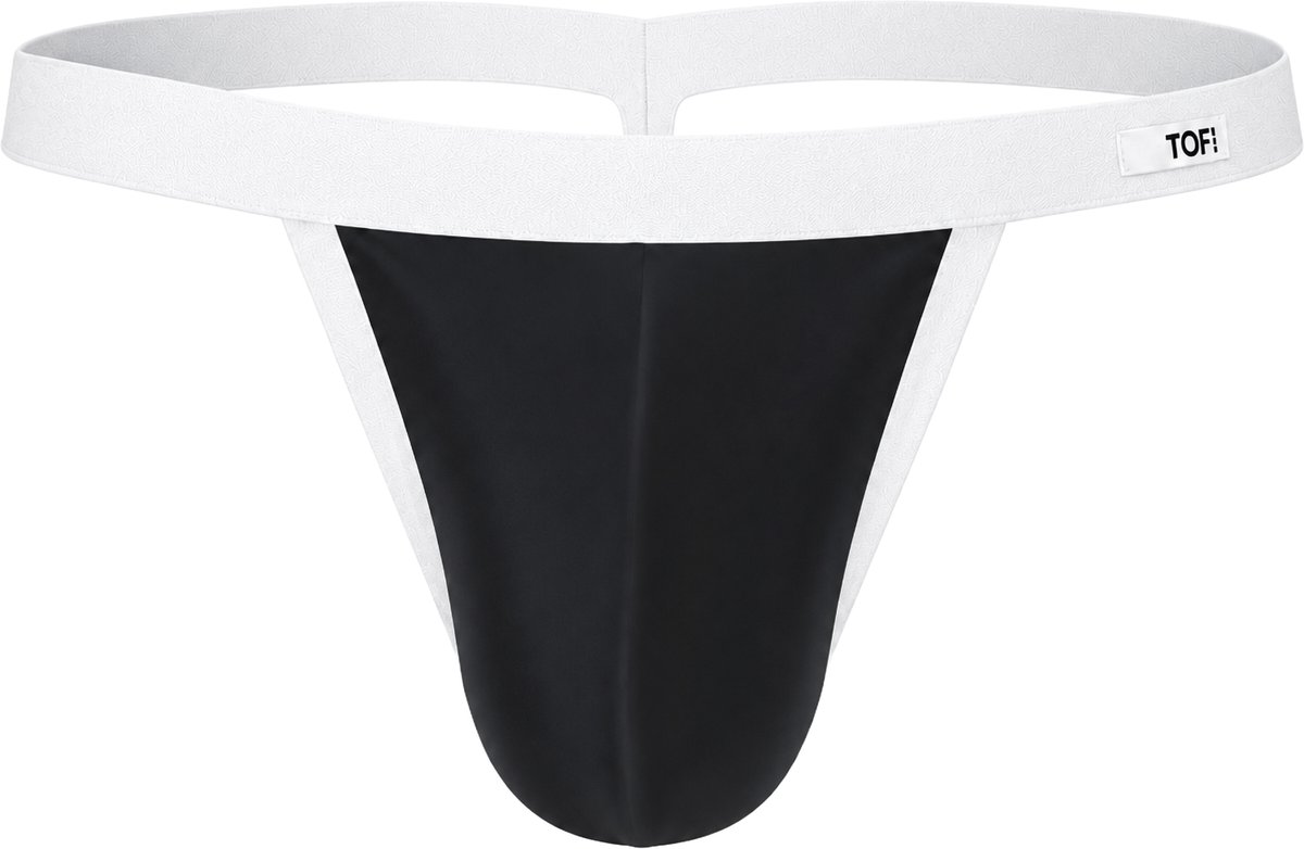 TOF Paris Mon Amour Microfiber Thong Black - MAAT M - Heren Ondergoed - String voor Man - Mannen Thong