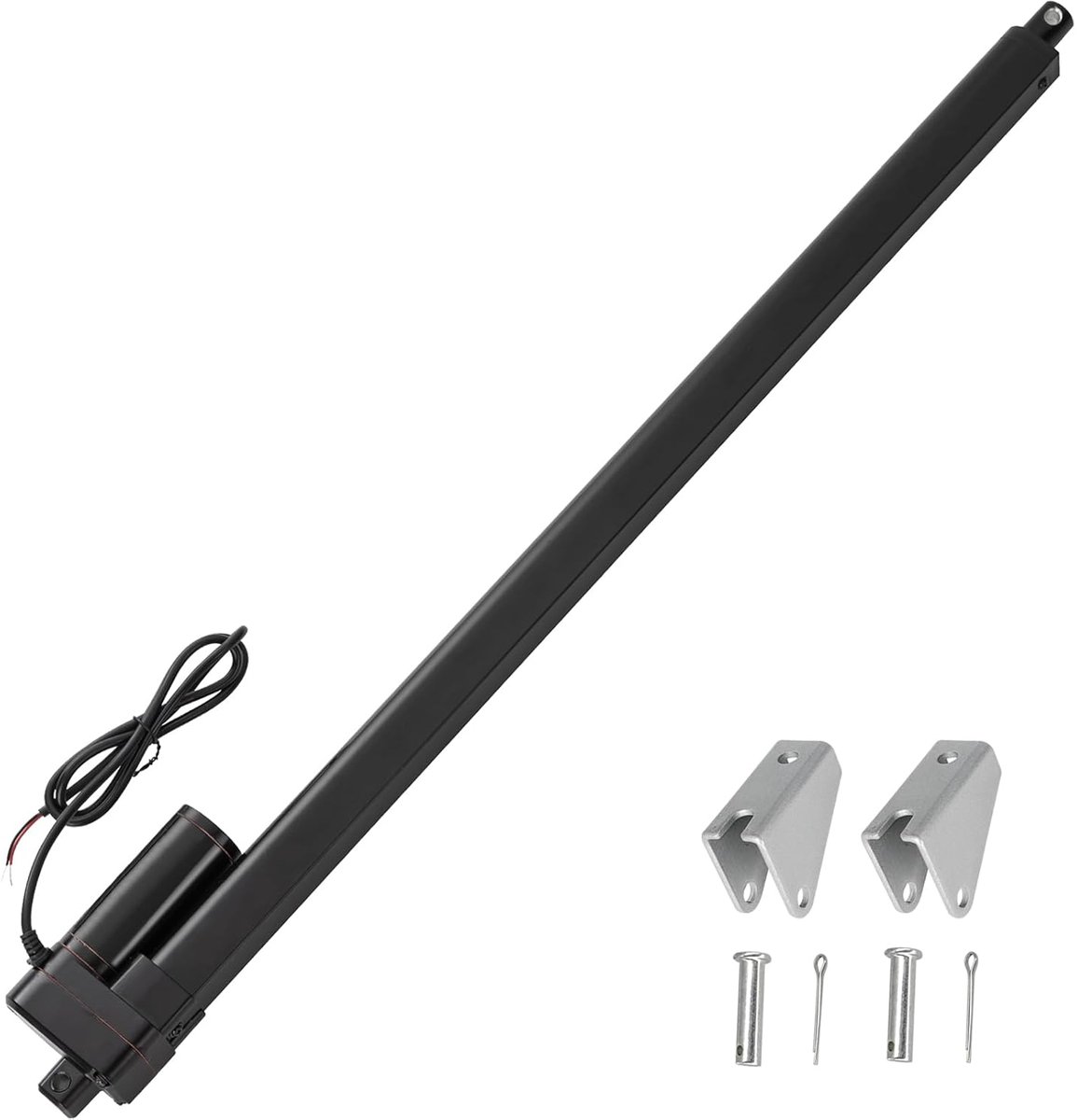 Aandrijving, 12 V, 2000 N, 800 mm, slaglengte, IP65 waterdicht, 8 mm/s, lineaire actuator, lineaire techniek-actuatoren, lineaire motor met montagebeugels, voor deuropener