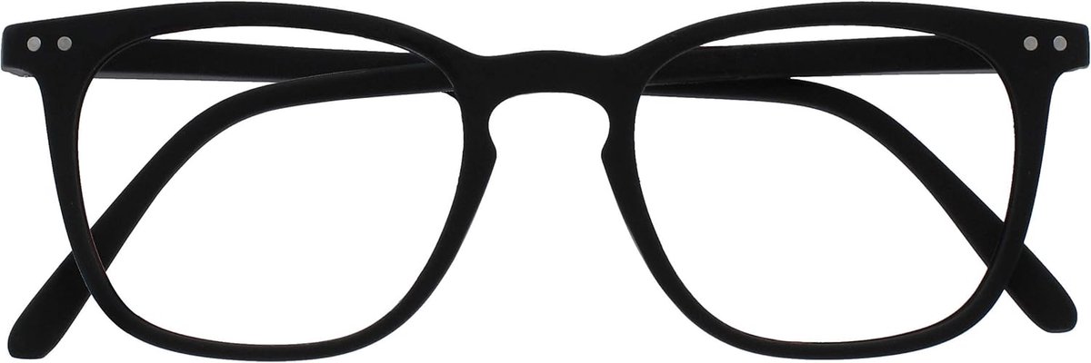 Bex Mannen Leesbril Groot Ontwerper Stijl Mat Zwart R64-1 +3,50