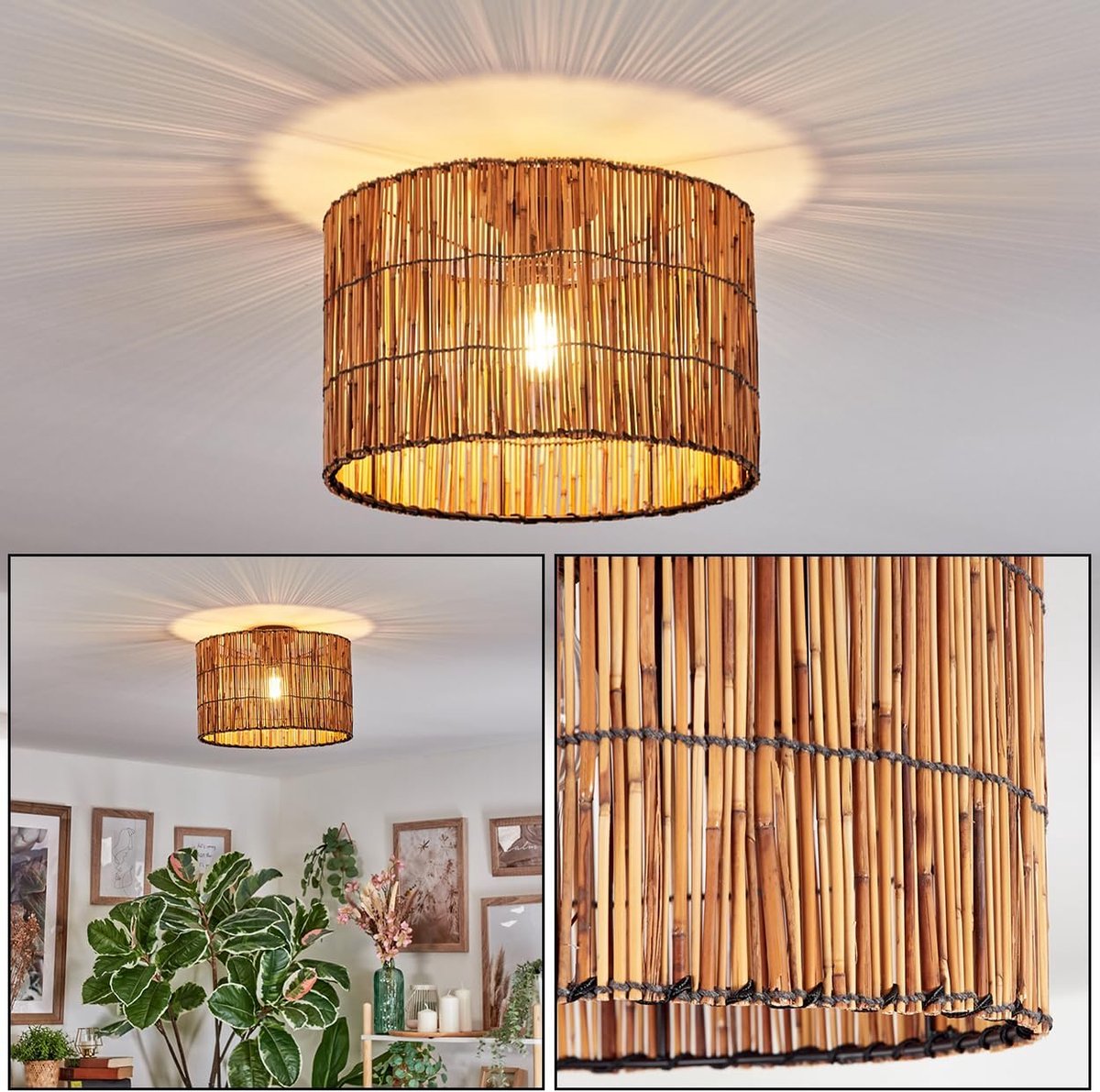 Plafondlamp Natuurlijke kleuren, 1-licht