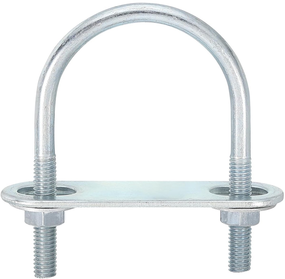 U-bouten, 8 sets 42 mm binnenbreedte 70 mm lengte M6 U-bouten van verzinkt koolstofstaal met moeren en platen, voor bootaanhangers