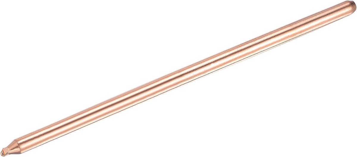 Sourcing map Koperen Ronde Warmte Slang voor Koeling Draagbare CPU GPU Koellichaam 8mm x 240mm