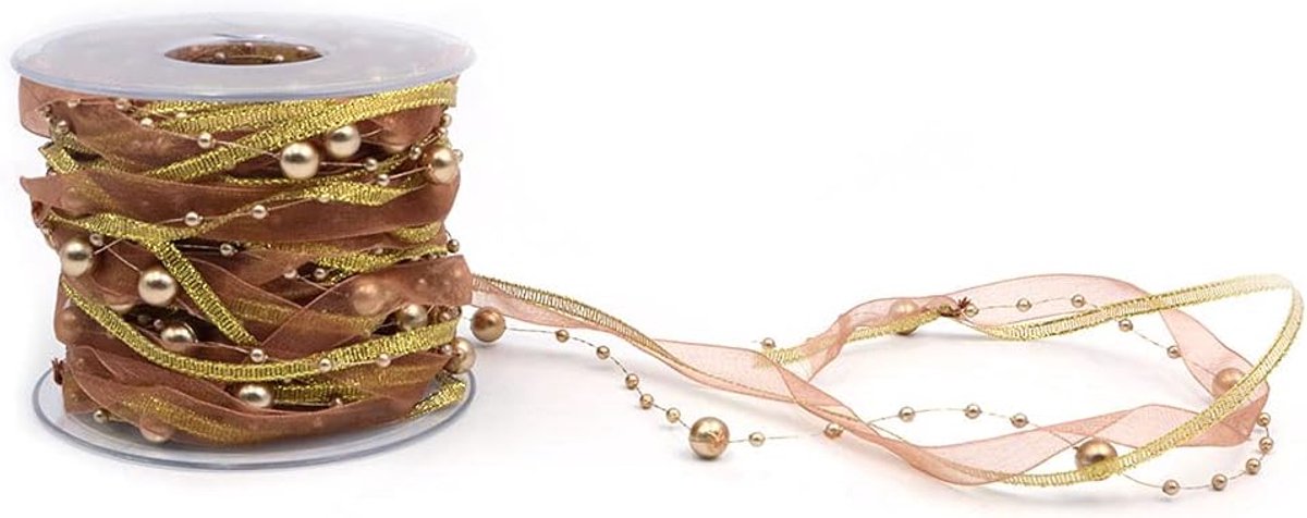 Kralenlint Chiffonlint (Goud)