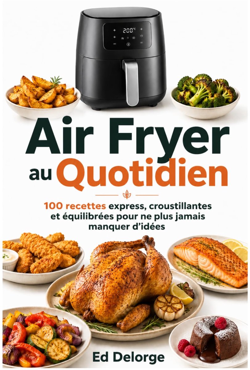 FRYER AU QUOTIDIEN - 100 recettes express, croustillantes et équilibrées pour ne plus jamais manquer d’idées: Repas rapides, plats faciles, ... pour débutants avec friteuse sans huile