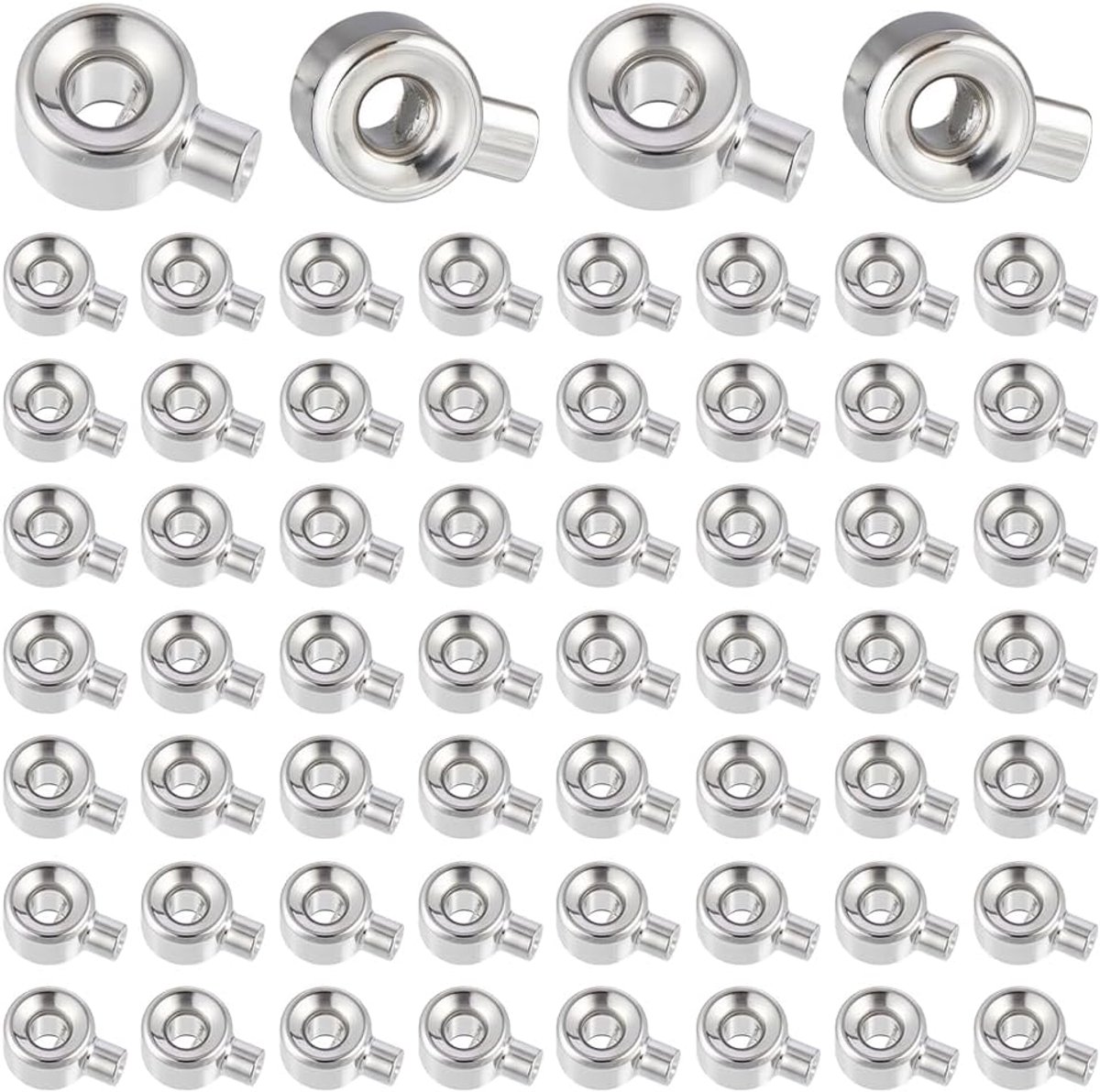 Kralen van messing, 925 kralen, verguld met sterling zilver, metalen kralen voor het maken van sieraden