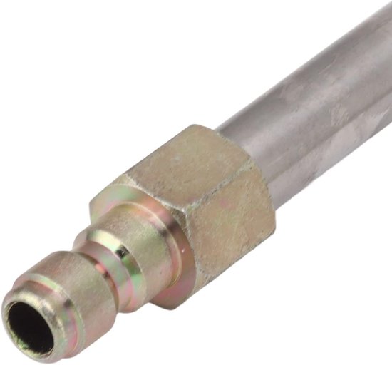 Hogedrukreiniger verlengstuk 45 graden gebogen gebogen roestvrij staal messing 4000PSI 1/4 inch Quick Connect Power Washer Gebogen staaf spuitlans voor vervanging (U-vormig) — afbeelding 4