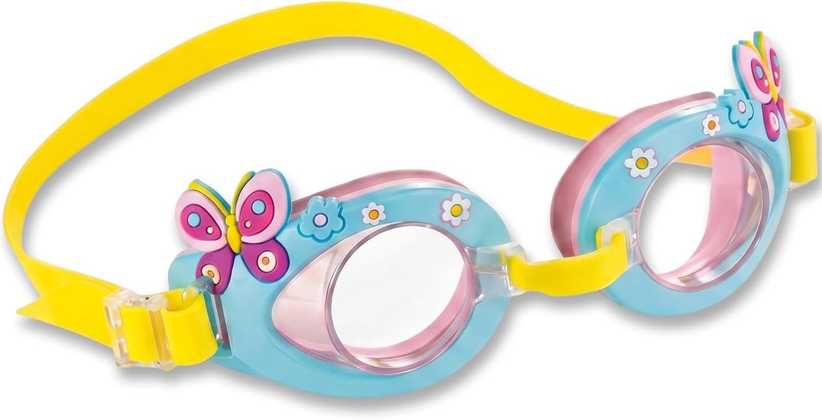 Zwembril, verstelbare zwembril met zachte hoofdband, lichte watersportbril voor zwembad, strand, vakantie en zwemtraining