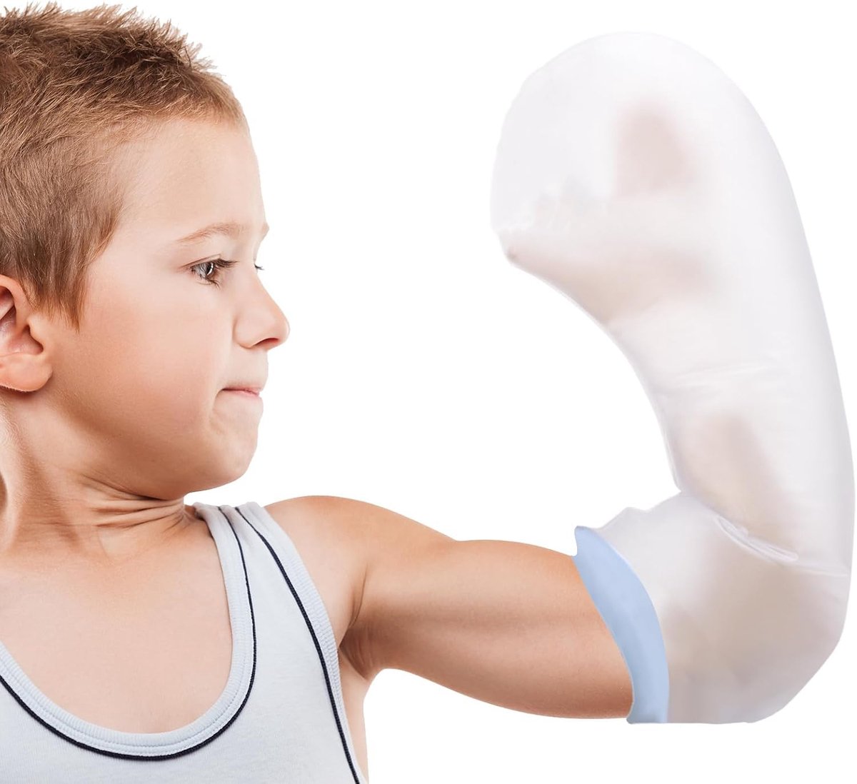 Gipsbescherming, waterdicht voor kinderen, herbruikbare arm, douchebescherming, gips en verband droog houden, S