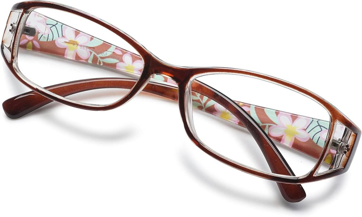 Leesbril voor dames, leeshulp, zichthulp, ooglook, bloemen, kwaliteit, volle randbril, 1,0, 1,25, 1,5, 1,75, 2,0, 2,25, 2,5, 2,75, 3,0, 3,5, 4,0, 4,5, 5,0, 5,5, 6,0