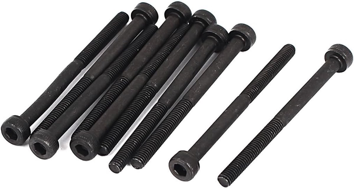 sourcingmap 10 Stks M3 x 40Mm 20Mm Lange Gedeeltelijk Schroeven Hex Key Socket Cap Hoofd