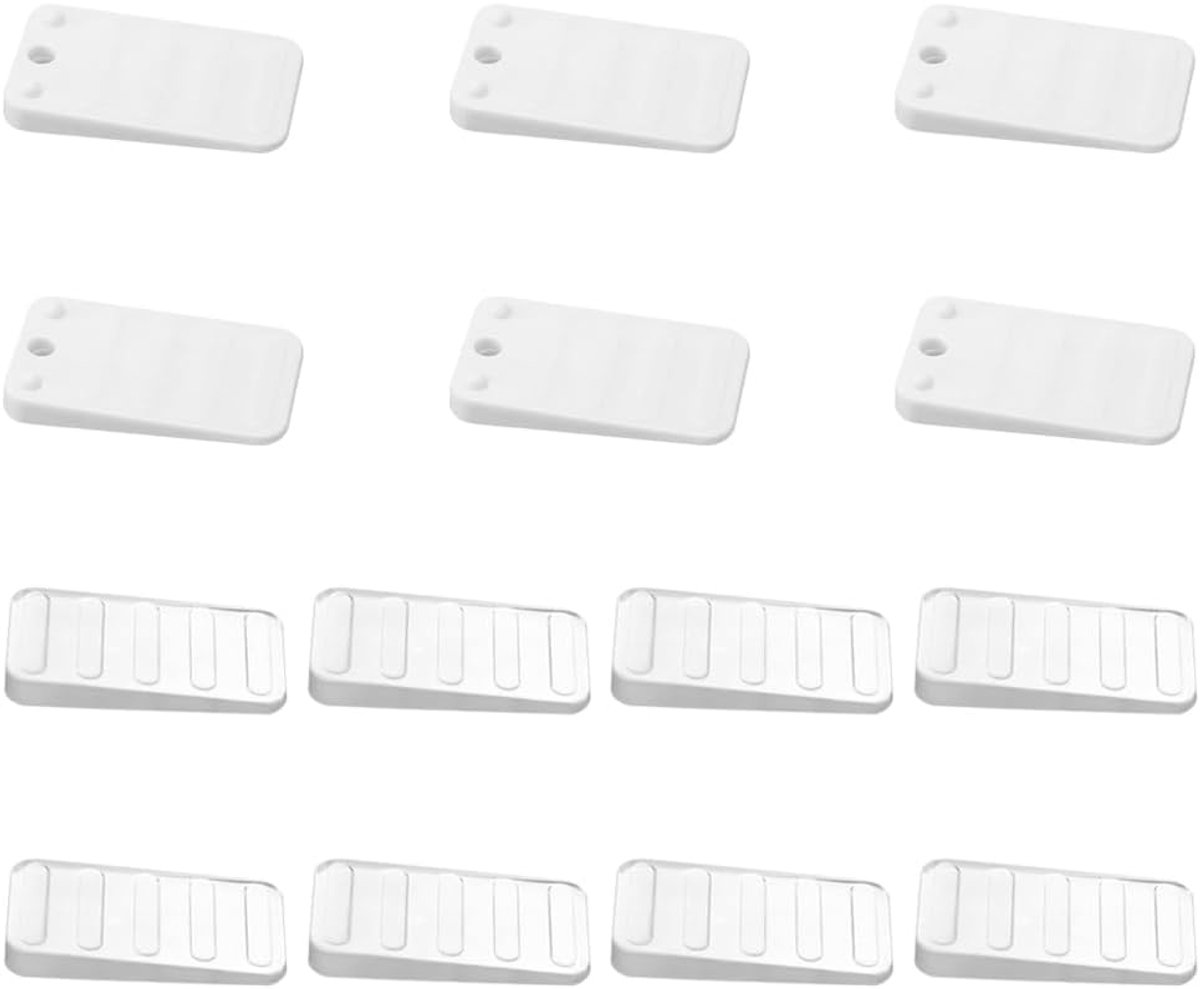 Plastic Clear Tafel Shims Levelers Flexibele Verstelbare Blokken Wiggen voor ongelijke Vloeren Bureaus Deuren Kasten Nivellering en Bevestiging Wiebbly