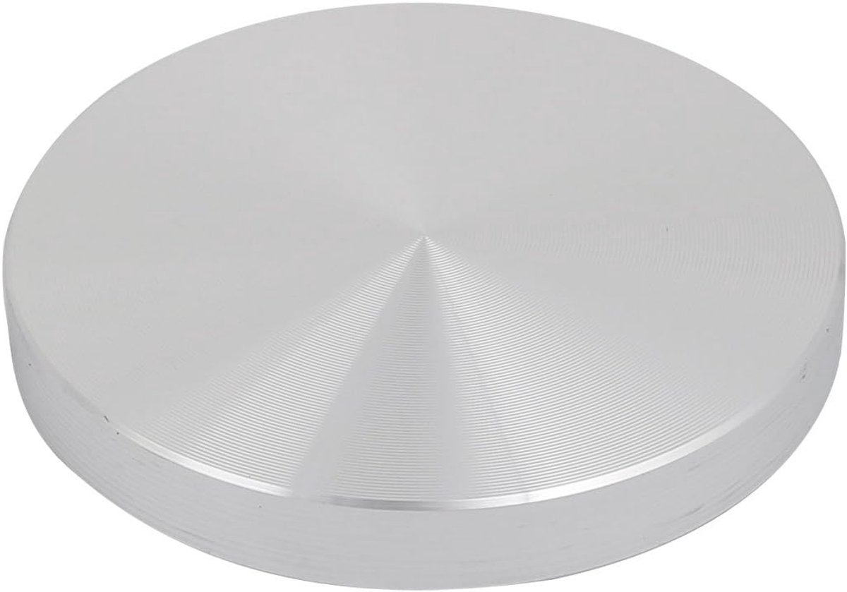 sourcing map 60mm 8mm T M8 thee tafel glasplaat cirkel aluminium schijf adapter zilverkleurig