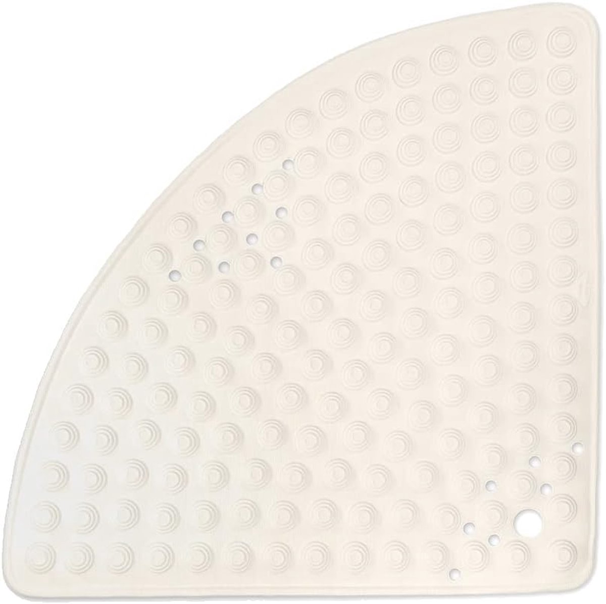 Creme/halfrond 58cm - anti-slip & zeer robuust - anti-slip mat voor douche of bad - wasbaar op 60°C