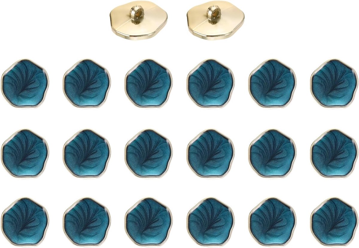 Knopen met schacht, 25 mm, vintage, onregelmatige decoratieve knopen voor naaien, accessoires voor kleding, mantel, gebreide jas, decoratie, kunsthandwerk, marineblauw