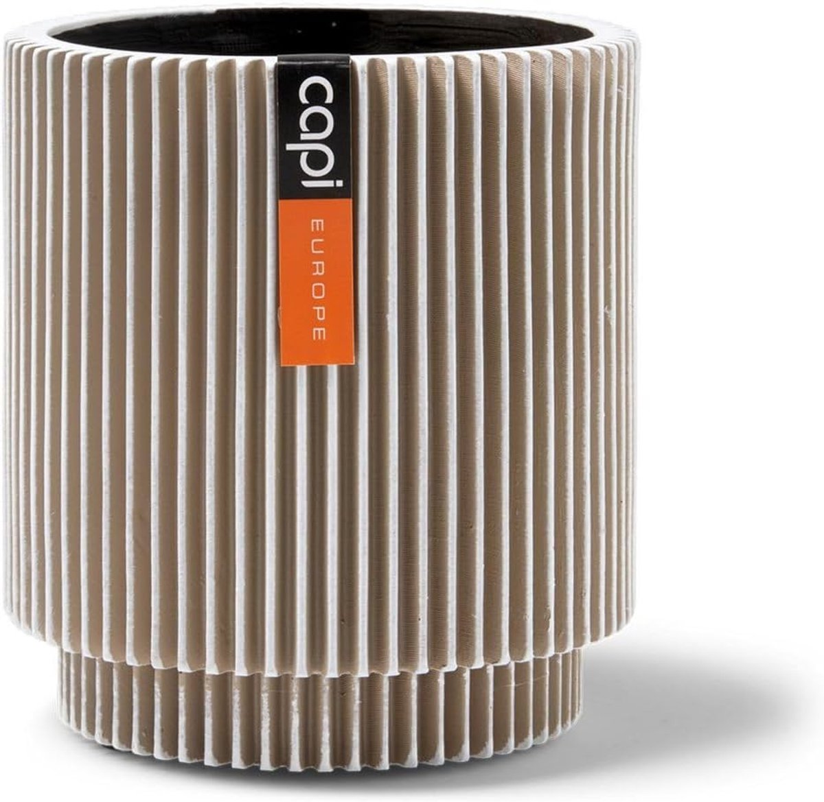 Vaas cilinder 23x25 - ivoor - voor binnen - stijlvolle decoratie - SnelShoppen