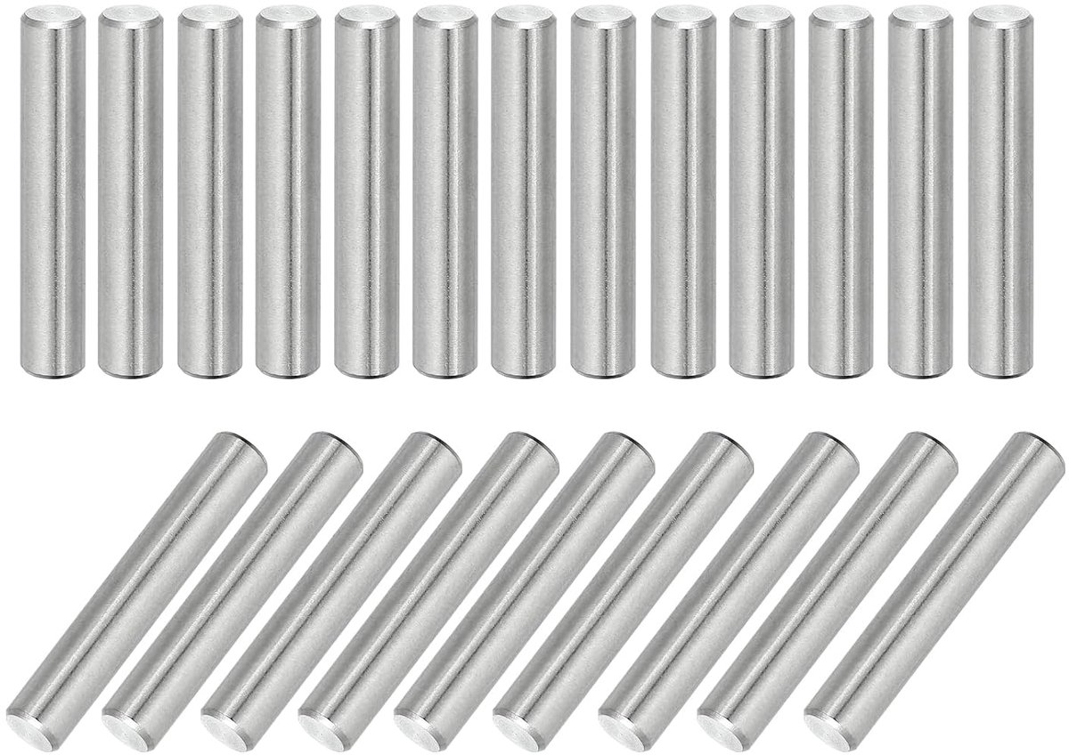 66 stuks 304 roestvrij staal cilinderpen 5mm diameter, 28mm lengte plugstiften metalen schapsteunen voor kledingkast commode kast boekenkast industrie huishouden meubels rekken