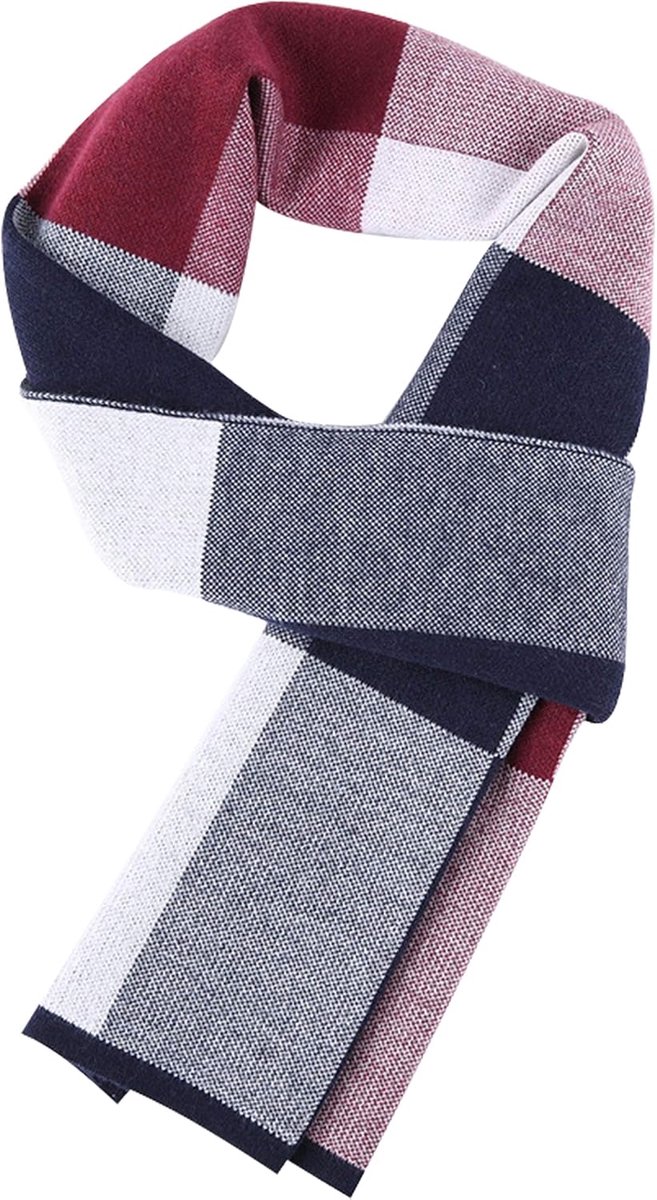 Gebreide Sjaal voor Winter Herfst 6% Wol Sjaal Casual Business Eenvoudig Chique Gentleman 180 x 30 cm