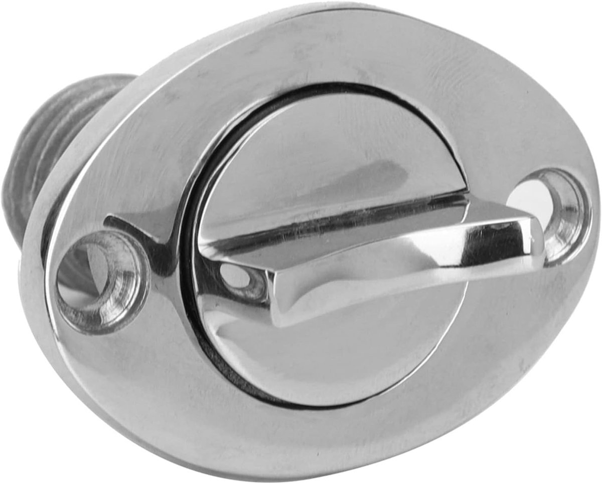 Aftapplug, 316 Roestvrij Staal Marine Bung Kit Past op 1 Inch Gat met Waterdichte O-afdichtingsringen Bootromp Reserveonderdeel voor Rubberbootboten