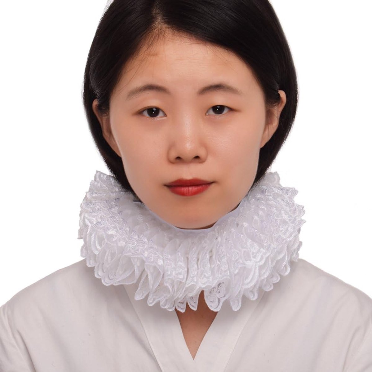Renaissance Elizabethaanse hals ruches kraag ruches kraag cosplay cadeau