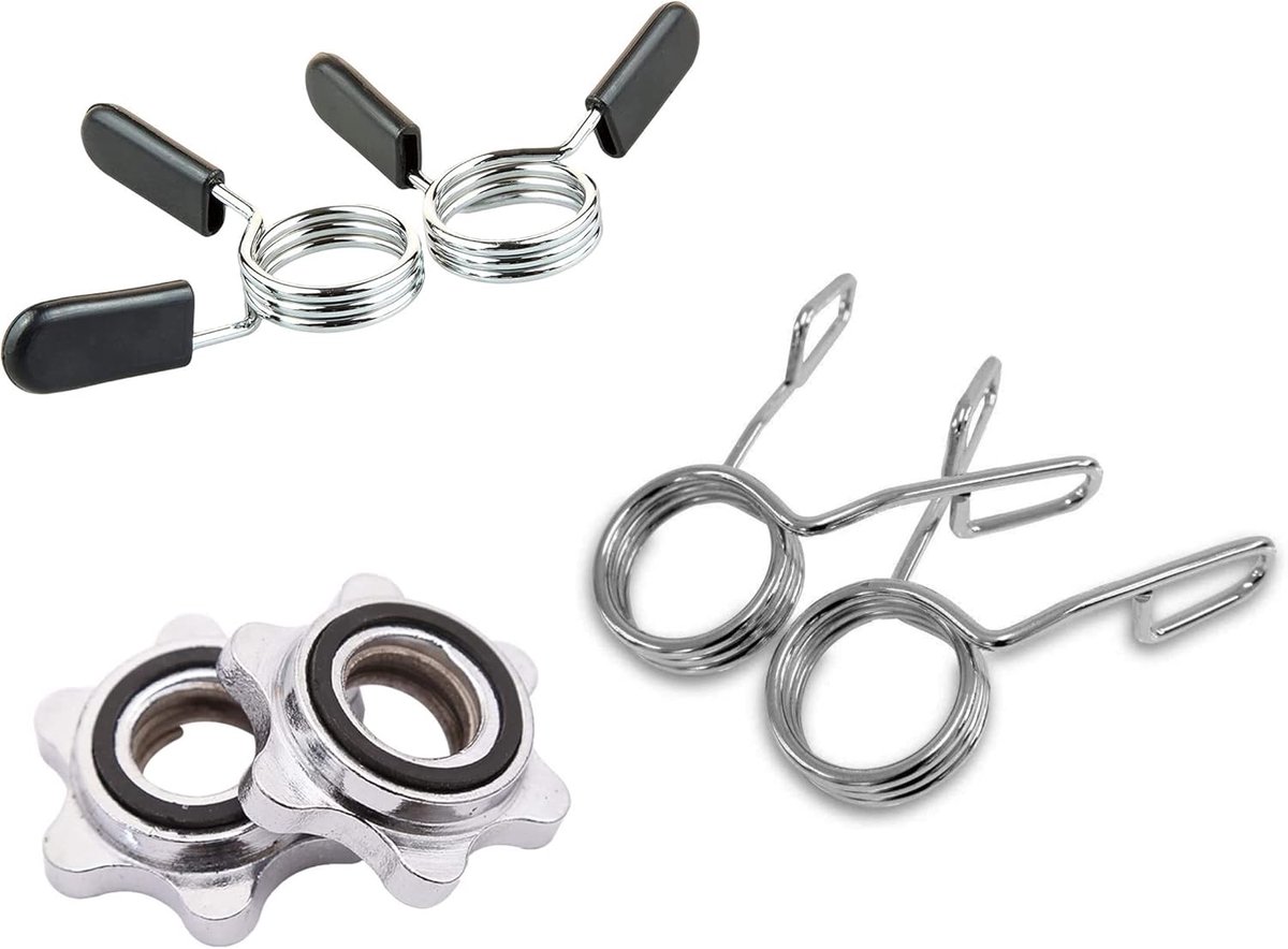 Multi-sluitingen voor lange halters en korte halters | 25 mm | 30 mm | 50 mm | home gym | fitnessstudio's | Olympische lange halter | snelsluiting en veilige sluiting