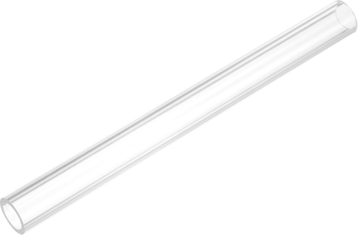 Harde buis, rond, transparant, 11 mm (7/16 inch) ID x 14 mm (9/16 inch) OD x 150 mm lengte kunststof buis
