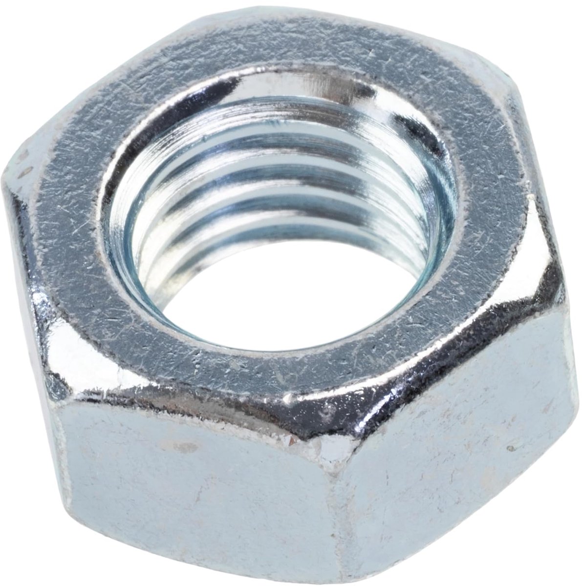 - Lot van 30 Zeskantige moeren M12x1.75 mm met metrische schroefdraad - van verzinkt staal - zilverkleurig - mechanische elektronische assemblages doe-het-zelfprojecten