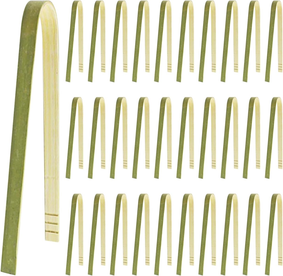 30 stuks bamboetang, kleine tang, kookgerei, bamboetang, toasttang, keukengerei, broodroostertang voor het koken van toast