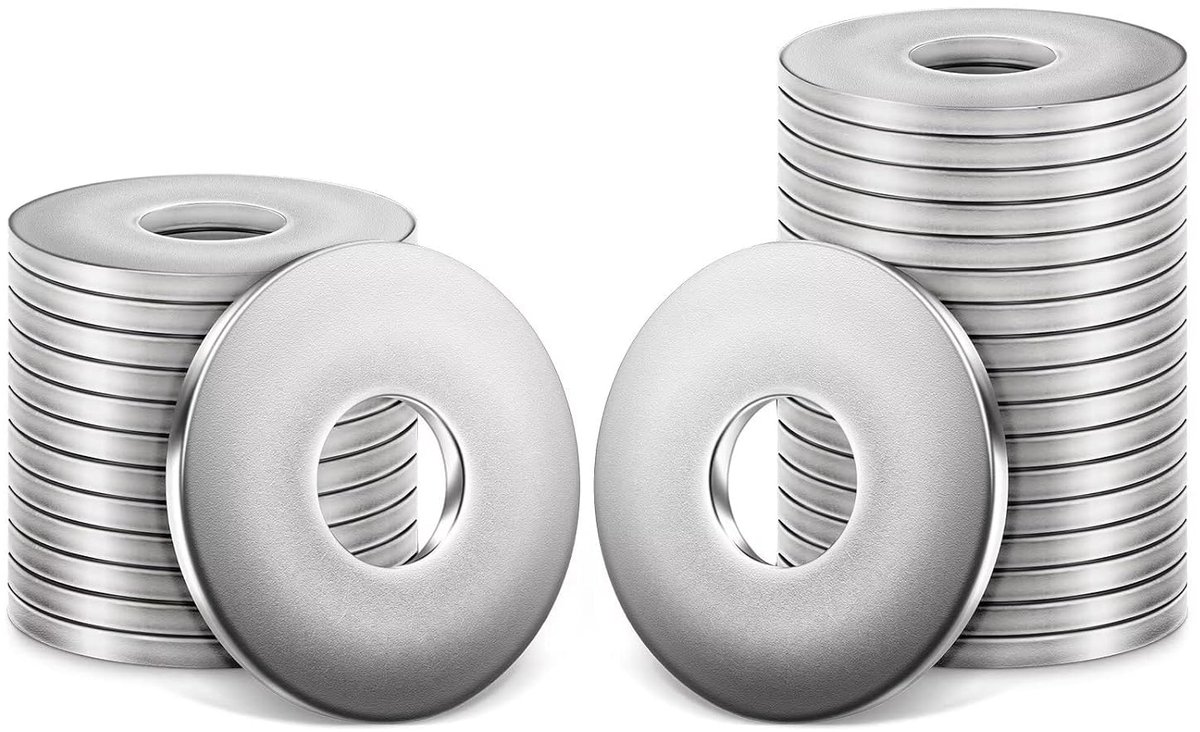Ringen M10 x 25 mm - Roestvrij Stalen A2 V2A Platte Sluitringen - Carrosserieringen, U-Ringen Voor Schroeven en Moeren