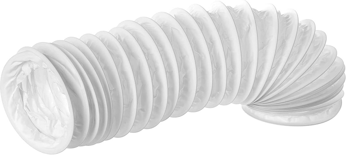 100mm / 1m ventilatieslang - PVC flexibele slang - afvoerslang voor airconditioning wasdroger afzuigkap