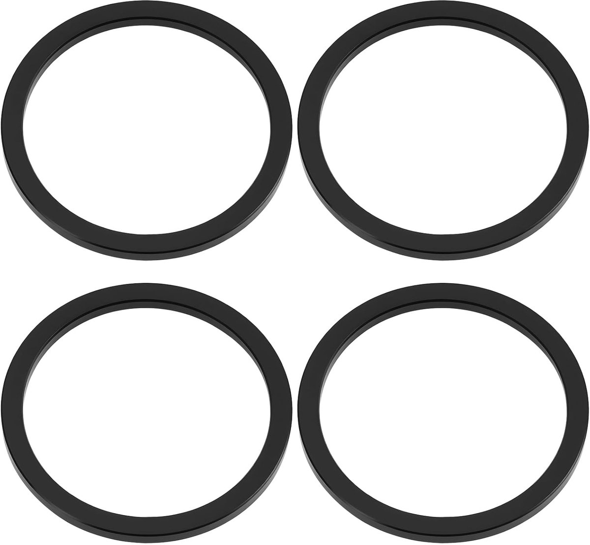 4 stks Fiets 2.5mm Trapas Spacer 35.1x40x2.5mm Zwart Aluminium Compatibel met Shimano