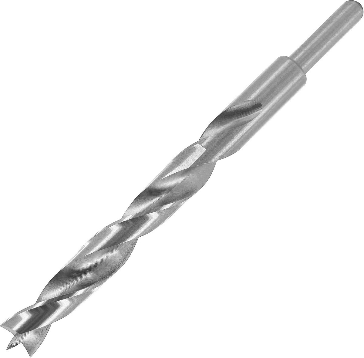 50416 Houtdraaiboor Ø 16 mm, extra lang 200 mm, Snelstaal, met centreerpunt en tapkraan, D 16 x NL 135 x GL 200 mm, S 10 x 40 mm