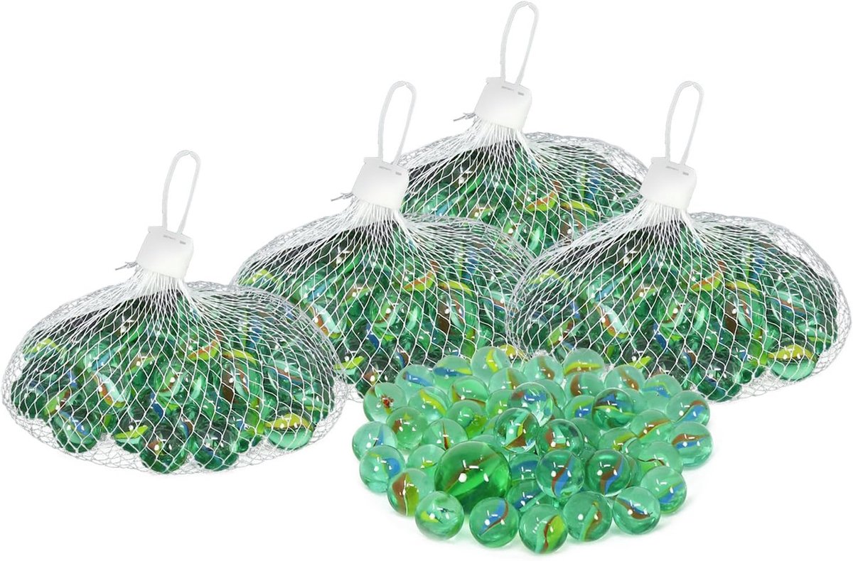Glazen marbles 100 stuks - decoratieve glazen stenen - perfect voor vazen of aquaria - creatief knutselmateriaal - ShopVlot