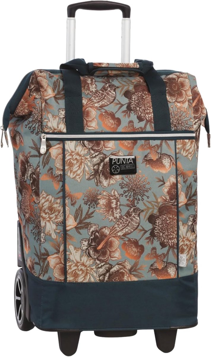 SnelShoppen - Grote Winkeltrolley 40 Liter, Stabiele Winkelkar met XL Wielen, Stil en Soepel, Modern en Veelzijdig voor Boodschappen en Vervoer, Zwart