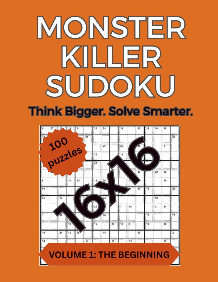 Killer Sudoku puzzels 16×16 - 100 grote puzzels - uitdagend denkspel - urenlang puzzelplezier - ShopVlot