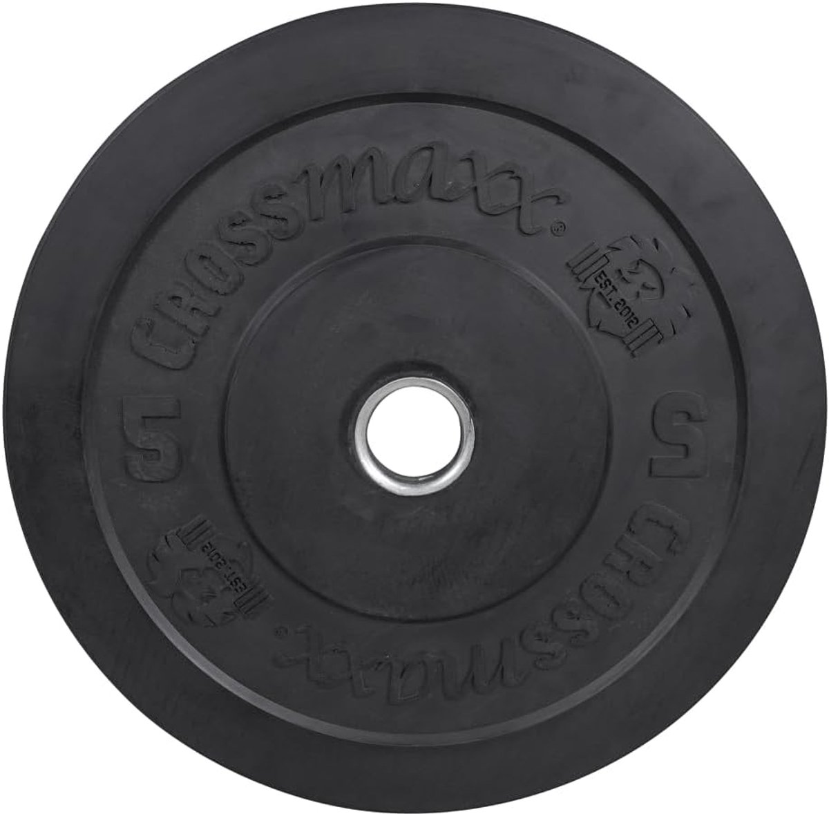 Olympische gewichtschijf 5 kg - 50 mm - zwart - ideaal voor krachttraining - ShopVlot