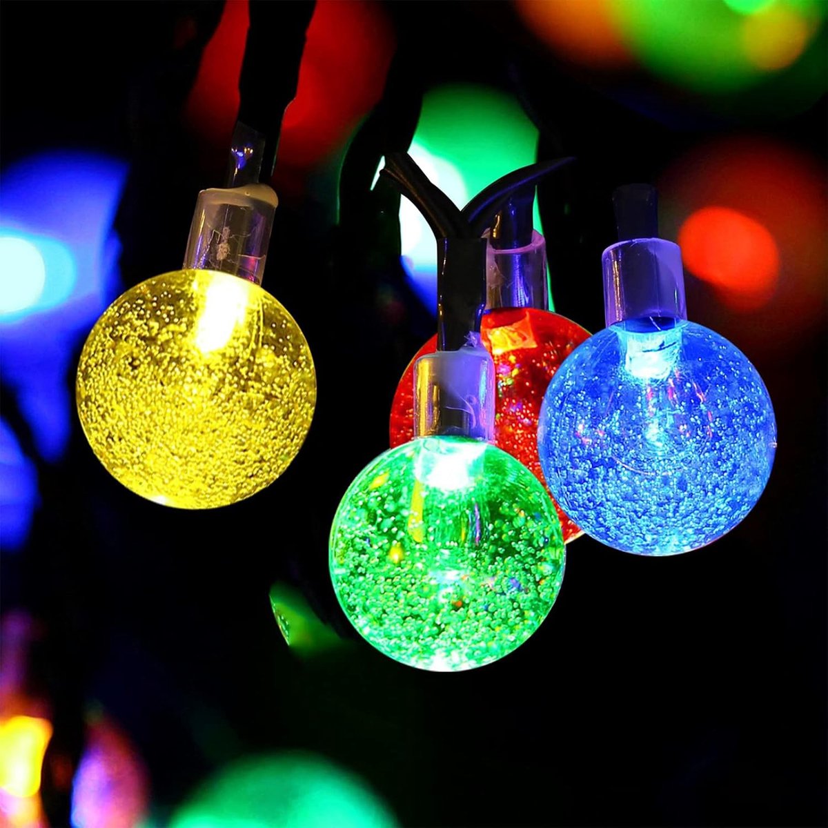 Solar fairy lights buiten 11 m 60 LED - IP65 waterproof - 8 modi - sfeervolle verlichting voor tuin en balkon - ShopVlot