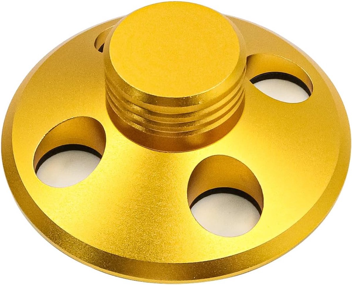 LP vinyl speler stabilisator 107g - aluminium gewicht - vermindert trillingen - voor betere afspeelkwaliteit - ShopVlot