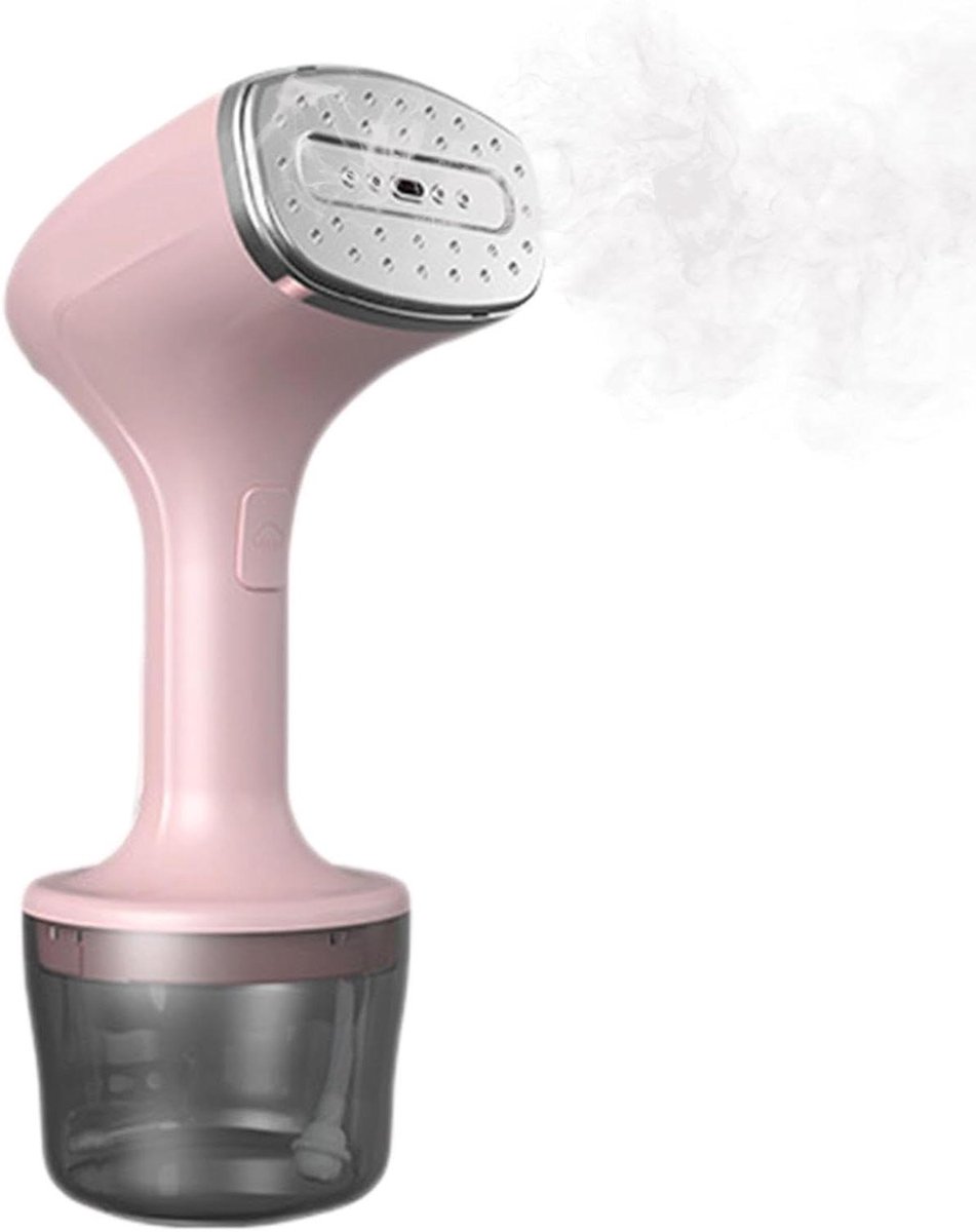 Stoomstrijkijzer Handheld - Kledingstomer Reisstomer - Kreukvrije Kleding - Snelle Opwarmtijd - 260 ml - roze