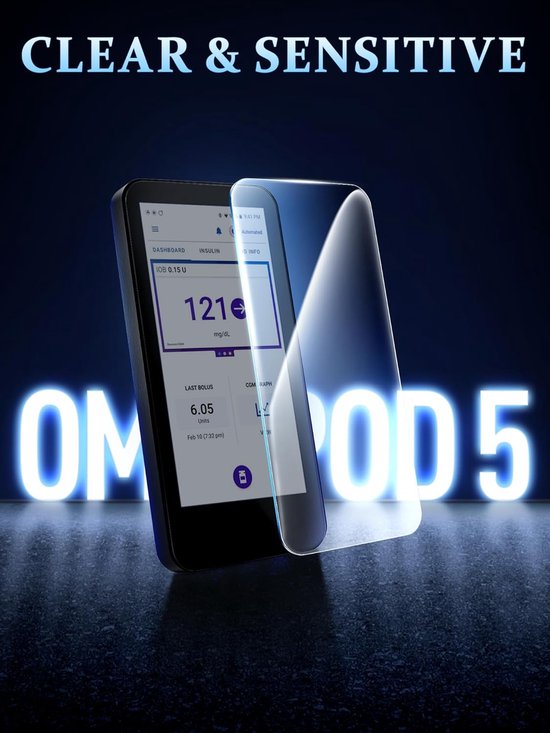 Siliconenhoes voor Omnipod 5 - Schokbestendige hoes voor Omnipod 5 PDM beschermt uw Omnipod 5-ontvanger (rood) — afbeelding 4