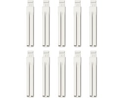 10 Pack Ongesneden Flip Key Blades TOY48/77 Compatibel met Toyota Compatibel met Kia Koper Vervanging Blanks
