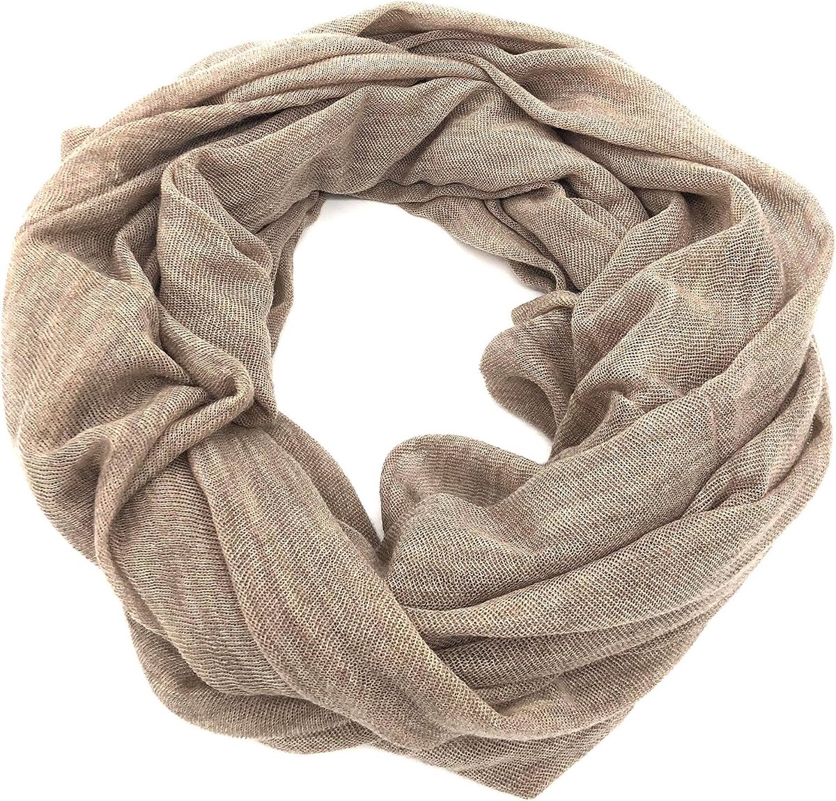 Sjaal 100% extrafijne merinowol Dames/Heren - Herfst/Winter Lichtgewicht en kwaliteitsvolle omslag Rondgebreid, ideaal voor alle looks zacht en warm