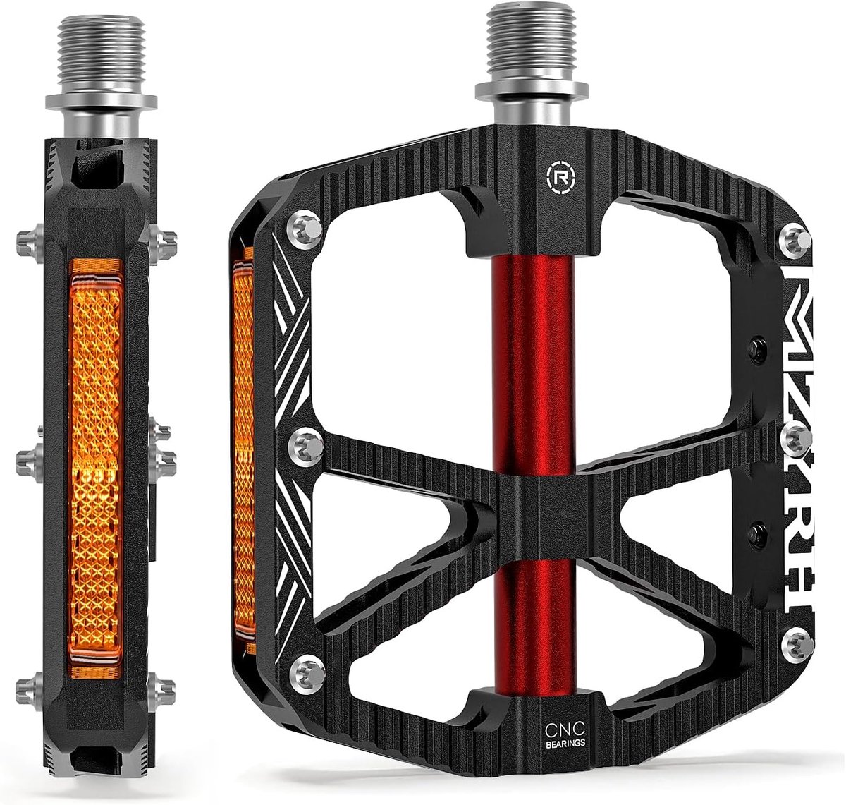 Mountainbike Pedalen Aluminium 9/16 Inch - Platform Pedalen met Reflectoren - Antislip en Duurzaam - ShopVlot