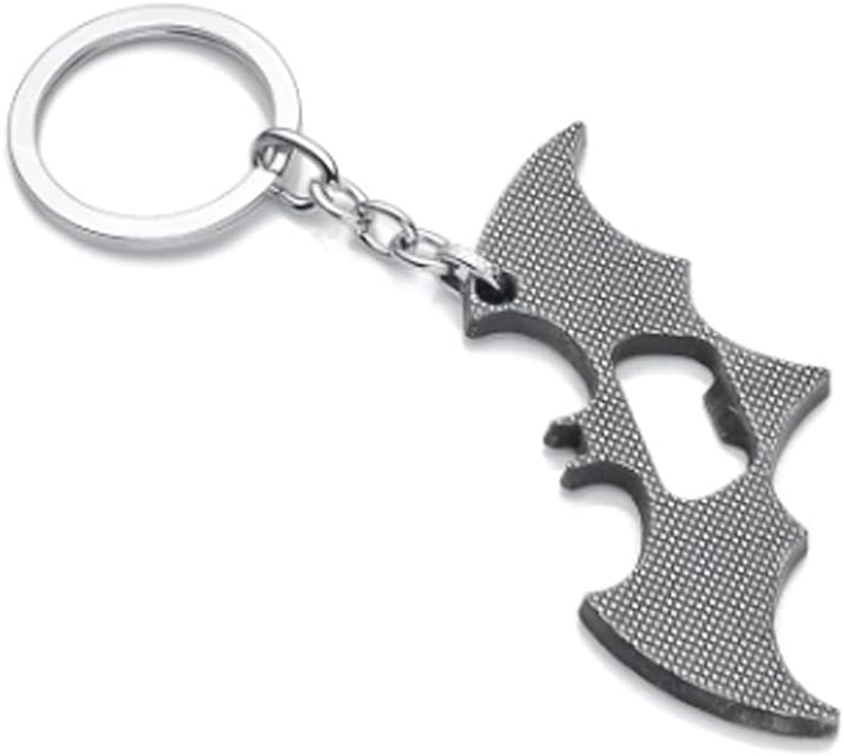 Sleutelhanger met flesopener - Batvorm - RVS - Handig voor onderweg - ShopVlot